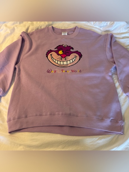 Disney Tops - 2025 Disney Parks Cheshire Cat Alice in Wonderland Sweatshirt WDW Size XS NWT